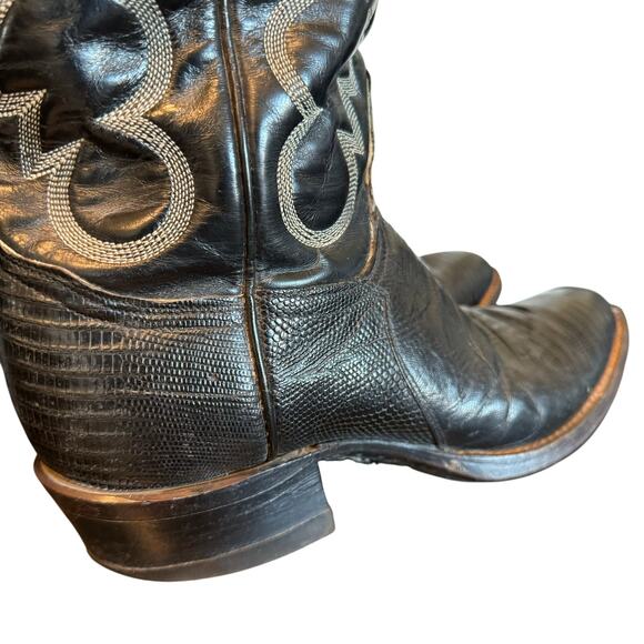 Tony Lama Exotic Genuine Lizard Cowboy Boots Men’s Size 8.5 B - Picture 2 of 13